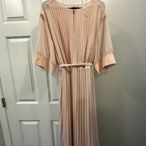 Pleated Chiffon Dress